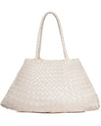 Dragon Diffusion - Borsa santa croce big in pelle intracciata sabbia - Lyst