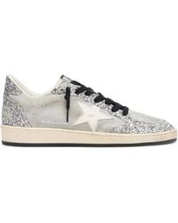 Golden Goose - Deluxe Brand Ball-Star Suede Sneakers With Glitter Inserts - Lyst