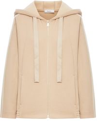 Max Mara Pure - Felpa omelia con zip e cappuccio - Lyst