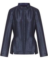 Giorgio Armani - Jacquard Jacket With Sequins - Lyst