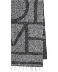 TOTEME - Jacquard Scarf With Monogram - Lyst