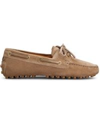 Tod's - Gommino Suede Boat Loafers - Lyst