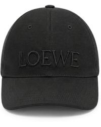 Loewe - Cappello in tela con ricamo sul fronte - Lyst