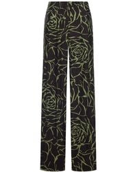 Dries Van Noten - Wide Leg Trousers With Print - Lyst
