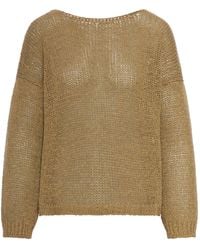 Roberto Collina - Openwork Sweater With Dropped Shoulders - Lyst
