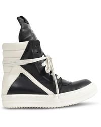 Rick Owens - Geobasket High-Top Leather Sneakers - Lyst