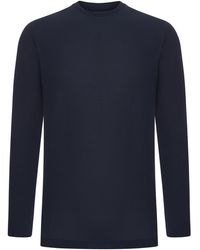 Zanone - Slim Fit Long-Sleeved Ice Cotton T-Shirt - Lyst