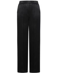 Loewe - Silk Pajama Style Trousers - Lyst