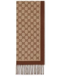 Gucci - Sciarpa in lana gg - Lyst