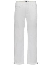 Dior - White Denim Boyfriend Jeans - Lyst