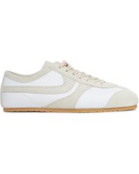Dries Van Noten - Two-Tone Leather And Suede Sneakers - Lyst