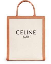 Celine - Cabas Vertical Canvas Bag - Lyst