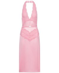Gucci - Silk Satin Dress - Lyst