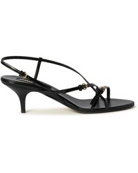 Miu Miu - Patent Leather Sandals With Buckles - Lyst