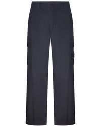 Stone Island - Wide Leg Cargo Pants - Lyst