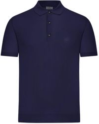 Etro - Short-Sleeved Cotton Polo Shirt - Lyst