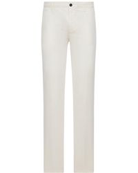 Incotex - Stretch Cotton And Linen Blend Trousers - Lyst