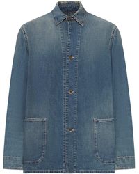 Maison Margiela - Denim Caban Jacket - Lyst