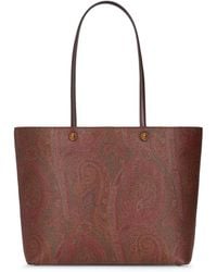 Etro - Borsa shopping essential media paisley - Lyst