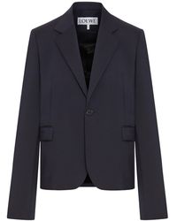 Loewe - Blazer in lana - Lyst
