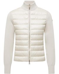 Moncler - Cardigan Imbottito - Lyst