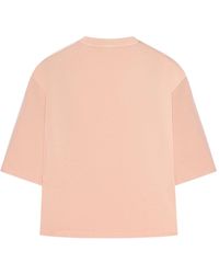 Fendi Crop Top With Monogram in Pink | Lyst