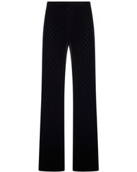 Gucci - Gg Stretch Dãvorã Velvet Trousers - Lyst