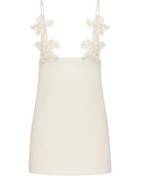 Valentino Garavani - Short Dress In Embroidered Crepe Couture - Lyst