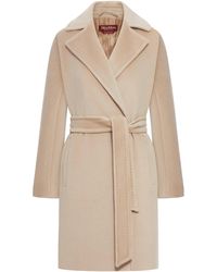 Max Mara - Scire Beaver Wool Robe Coat - Lyst