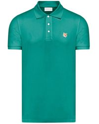 Maison Kitsuné - Fox Head Piqué Polo Shirt - Lyst