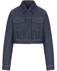 Fendi - Ff Denim Jacket - Lyst