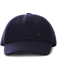 Kiton - Cappello baseball in cashmere con logo ricamato - Lyst