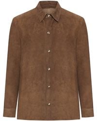 Salvatore Santoro - Suede Overshirt - Lyst