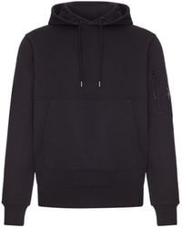 C.P. Company - Cotton Sweatshirt With Hood And Drawstring - Lyst