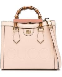 Gucci - Small Diana Leather Tote Bag - Lyst