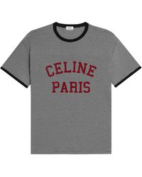 Celine - Loose Paris T-shirt In Cotton Jersey - Lyst