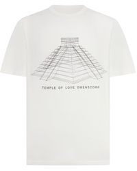 Rick Owens - Brad T Crew Neck Cotton T-Shirt With Print - Lyst