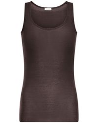 Roberto Collina - Sleeveless Ribbed Knit Top - Lyst