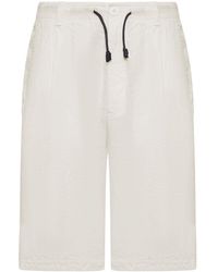 Transit - Linen Bermuda Shorts With Drawstring - Lyst