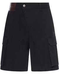 JW Anderson - J.W.Anderson Twisted Cotton Shorts - Lyst