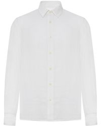 120% Lino - Regular Fit Linen Shirt - Lyst