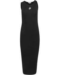 JW Anderson - Abito con spallina attorcigliata e logo anchor jwa - Lyst