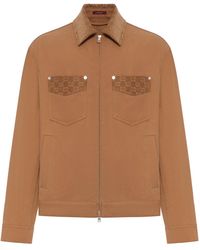 Gucci - Giacca spw in tela di cotone pesante - Lyst