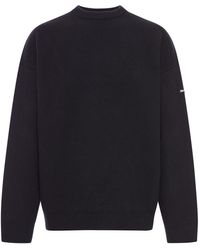 Balenciaga - Double-face Wool Knit Sweater - Lyst