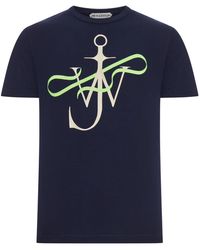 JW Anderson - J.W.Anderson "Ribbon Anchor" Cotton T-Shirt - Lyst