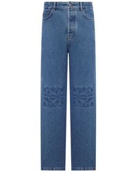 Loewe - Baggy Anagram Denim Jeans - Lyst