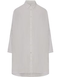 120% Lino - Oversized Linen Shirt - Lyst