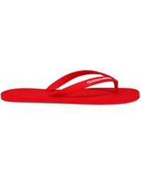 Christian Louboutin - Rubber Flip Flops With Logo - Lyst