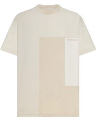Golden Goose - Deluxe Brand Cotton Jersey T-Shirt With Patchwork Effect - Lyst