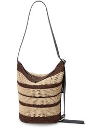 Loewe - Loop bucket media in rafia - Lyst